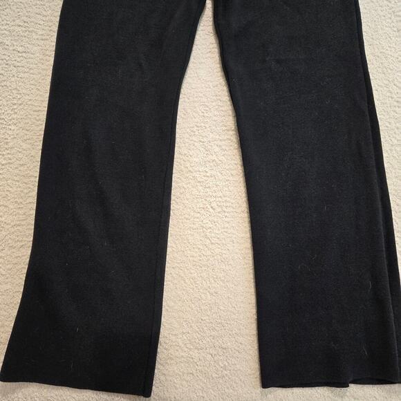 Talbots Pull-on Black Knit Pants Made in Italy Size M Business Casual Office - Picture 3 of 8